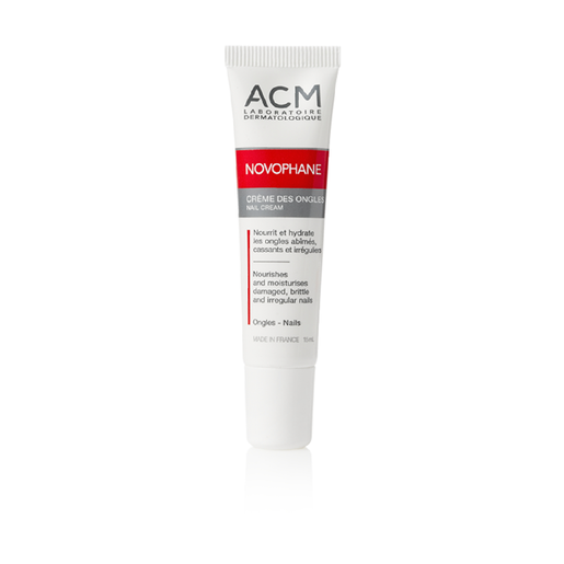 Acm, Novophane, Nail Cream, Nourishes Damaged Nails - 15 Ml