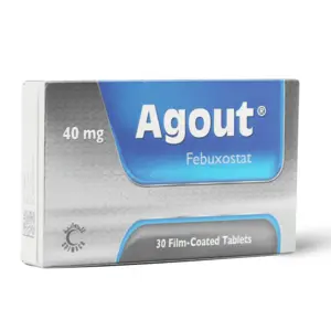 Agout 40 Mg, For High Levels of Uric Acid - 30 Tablets - 4 Agout 40 Mg, For High Levels of Uric Acid - 30 Tablets - 4