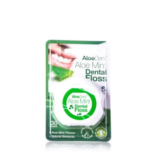 Aloedent, Aloe Mint Dental Floss With Aloe Mint Flavour - 30 M