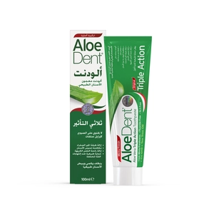 Aloedent, Toothpaste Triple Action With Aloe Vera - 100 Ml - 2 Aloedent, Toothpaste Triple Action With Aloe Vera - 100 Ml - 2