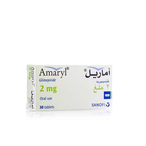 Amaryl 2 Mg, Reduce Blood Glucose Level - 30 Tablets