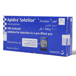 Apidra Solostar, Reduce Blood Glucose Level - 5 Pens - 4 Apidra Solostar, Reduce Blood Glucose Level - 5 Pens - 4
