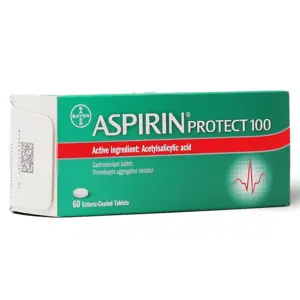 Aspirin Protect 100 Mg, Anticoagulant - 60 Tablets - 3 Aspirin Protect 100 Mg, Anticoagulant - 60 Tablets - 3