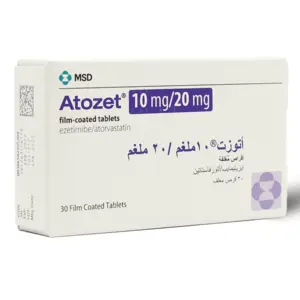 Atozet 10 Mg/20 Mg, Antihyperlipidemic - 30 Tablets - 4 Atozet 10 Mg/20 Mg, Antihyperlipidemic - 30 Tablets - 4