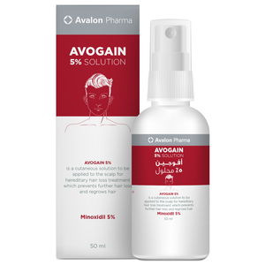 Avalon, Avogain 5%, Minoxidil, For Hair Loss, Spray Solution - 50 Ml Avalon, Avogain 5%, Minoxidil, For Hair Loss, Spray Solution - 50 Ml