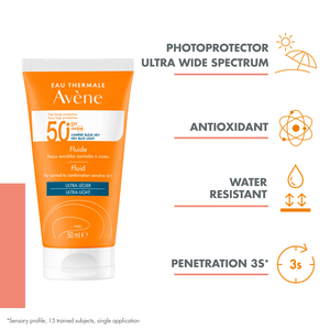 Avene, Dry Touch Fluid Spf 50+, with Fragrance - 50 Ml - 2 Avene, Dry Touch Fluid Spf 50+, with Fragrance - 50 Ml - 2