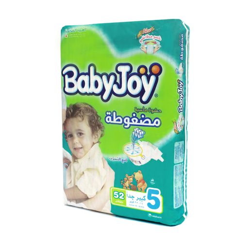 Babyjoy, Baby Diapers Size 5 Mega Pack - 52 Pcs