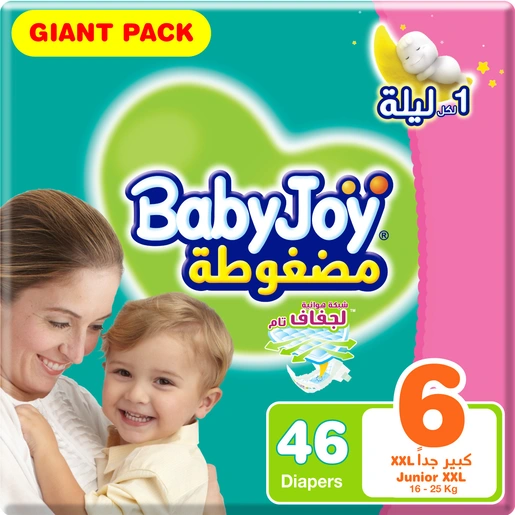 Babyjoy, Baby Diapers Size 6 Giant Pack - 46 Pcs