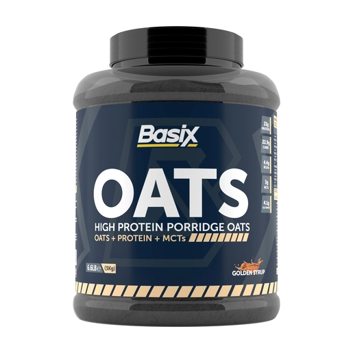 Basix, Oats High Protein Porridge Oats Golden Syrup - 3 Kg