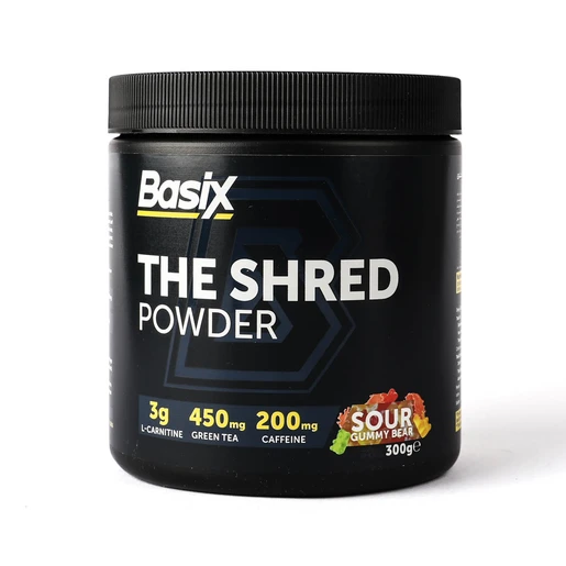 Basix, The Shred Powder Sour Gummy Bear - 300 Gm