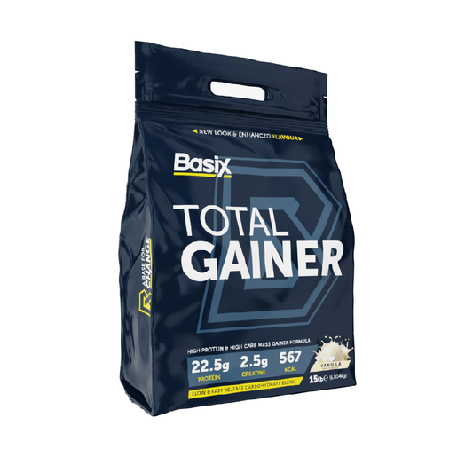 Basix, Total Gainer Protein Vanilla Whip Flavour - 6.8 Kg