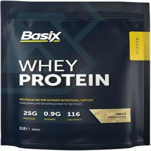 Basix, Whey Protein Vanilla Whip Flavour - 454 Gm
