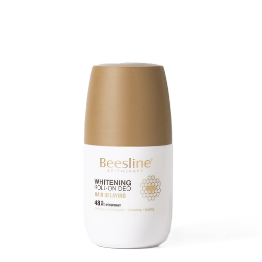 Beesline, Deodorant, Roll On, White & Hair Delay - 50 Ml