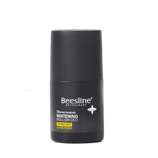 Beesline, Deodorant Roll-On, Super Dry, Active Fresh, 72 Hrs. Protection, For Men - 50 Ml