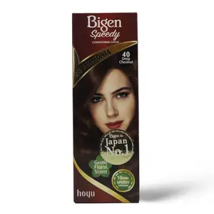 Bigen, Speedy Hair Dye, Deep Chestnut Color - 1 Kit Bigen, Speedy Hair Dye, Deep Chestnut Color - 1 Kit