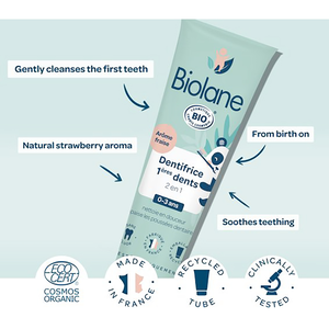 Biolane, For Children Tooth Paste- 0-3 Years - 50 Ml - 5 Biolane, For Children Tooth Paste- 0-3 Years - 50 Ml - 5