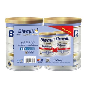 Blemil Plus, Optimum 1, Infant Milk Formula, 2×800 Gm - 1 Kit Blemil Plus, Optimum 1, Infant Milk Formula, 2×800 Gm - 1 Kit