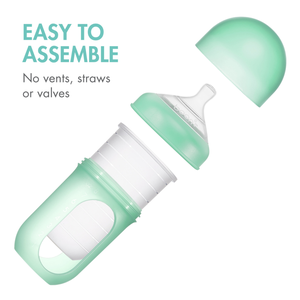 Boon, Nursh Feeding Bottles Air Free - 3 Pcs - 8 Boon, Nursh Feeding Bottles Air Free - 3 Pcs - 8