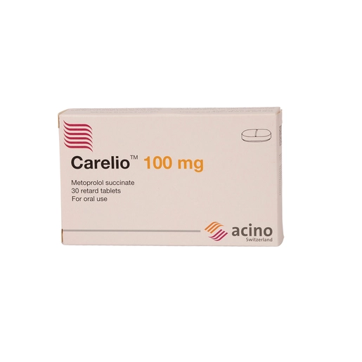 Carelio, 100 Mg, For Hypertension - 30 Tablets