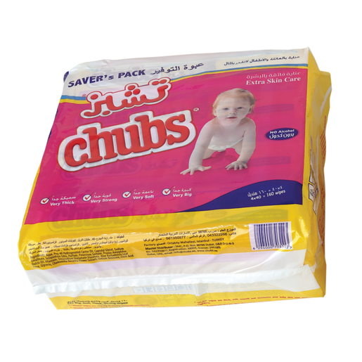 Chubs, Baby Wipes Extra Skin care - 160 pieces