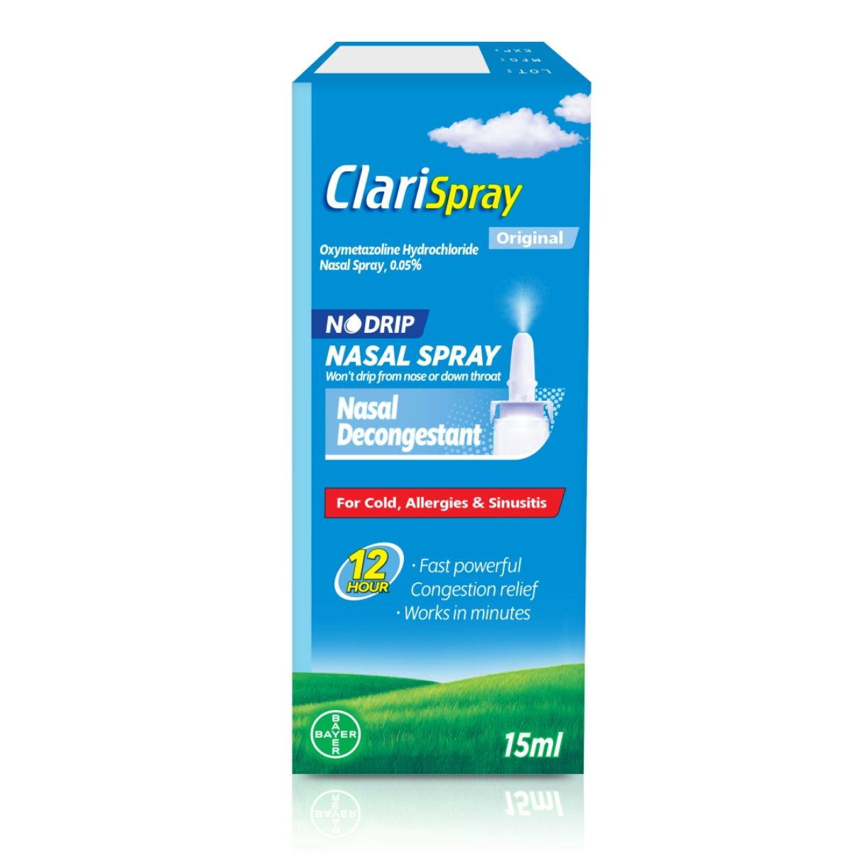 Clarispray, Original, Nasal Decongestant Spray - 15Ml Clarispray, Original, Nasal Decongestant Spray - 15Ml