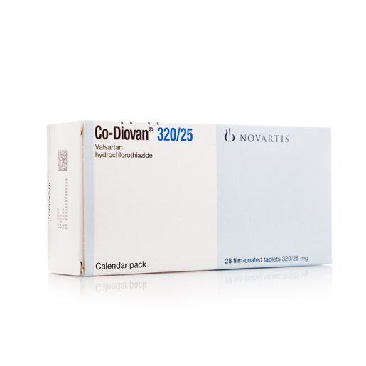 Co-Diovan 320/25, For High Blood Pressure - 28 Tablets
