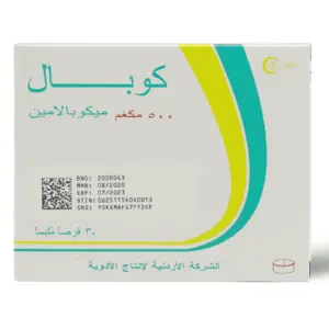 Cobal 500 Mcg, Vitamin B Supplement - 30 Tablets - 1 Cobal 500 Mcg, Vitamin B Supplement - 30 Tablets - 1