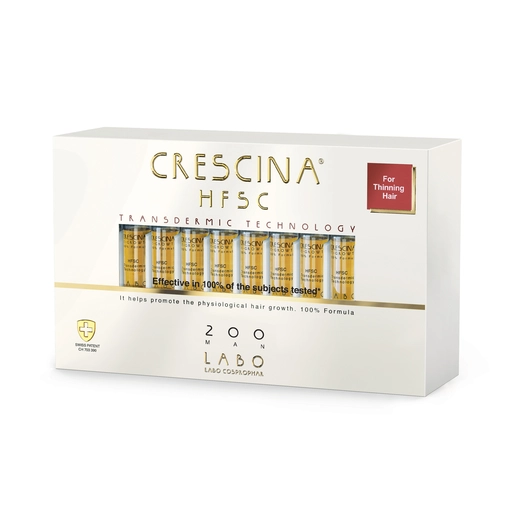 Crescina Hfsc, Hair Loss Ampoules, 200 Man - 1 Kit