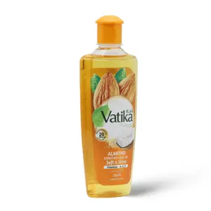 Dabur Vatika Hair Oil With Almond - 200 Ml - 3 Dabur Vatika Hair Oil With Almond - 200 Ml - 3