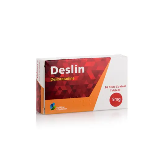 Deslin, 5 Mg, Anti-Histamine For Allergy - 20 Tablets