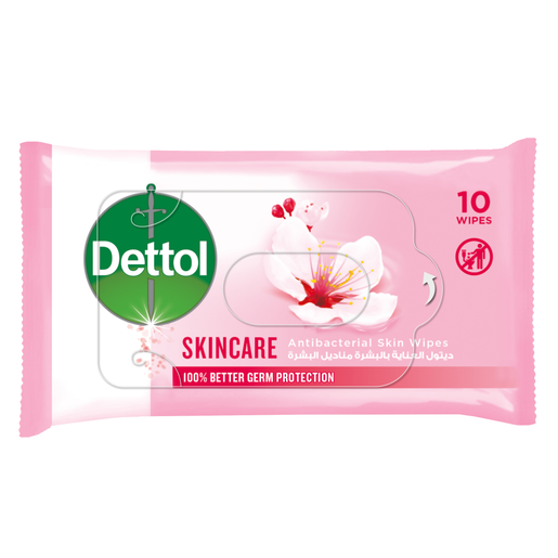 Dettol, Antibacterial Wipes Skincare - 10 Pcs