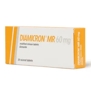 Diamicron MR 60 Mg, Reduce Blood Glucose Level - 30 Tablets - 4 Diamicron MR 60 Mg, Reduce Blood Glucose Level - 30 Tablets - 4