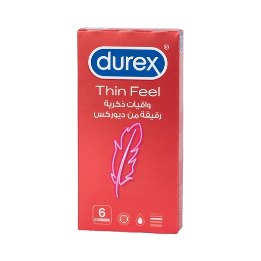 Durex, Condom Thin Feel - 6 Pcs