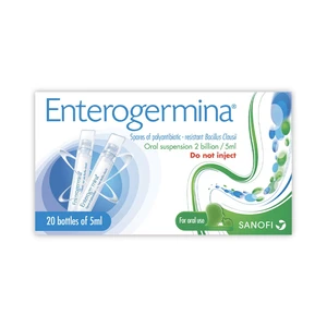 Enterogermina 2 Billion/5 Ml, Probiotics, Oral Use - 20 Vials Enterogermina 2 Billion/5 Ml, Probiotics, Oral Use - 20 Vials