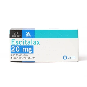 Escitalax, Escitalopram, Tablet, 20 Mg - 28 Tablets - 2 Escitalax, Escitalopram, Tablet, 20 Mg - 28 Tablets - 2