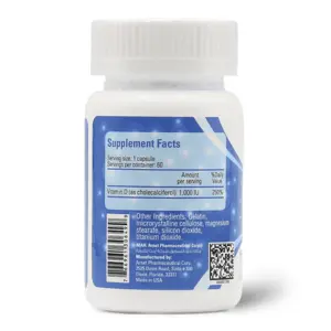 Essential Vitamin D3 1000 IU, For Bone Health - 60 Capsules - 4 Essential Vitamin D3 1000 IU, For Bone Health - 60 Capsules - 4