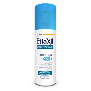 Etiaxil, Antiperspirant, Spray, Anti White & Yellow Stains, Sensitive Skin - 150Ml Etiaxil, Antiperspirant, Spray, Anti White & Yellow Stains, Sensitive Skin - 150Ml