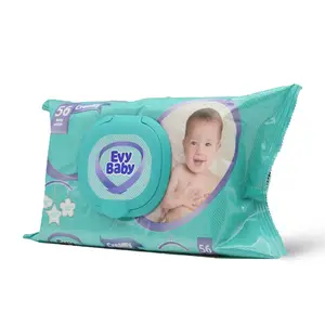 Evy Baby, Baby Wipes Creamy - 50 Pcs - 4 Evy Baby, Baby Wipes Creamy - 50 Pcs - 4