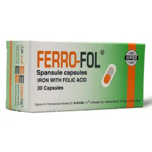 Ferro-Fol, Capsules, Iron Supplement - 30 Capsules - 3 Ferro-Fol, Capsules, Iron Supplement - 30 Capsules - 3