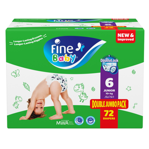 Fine Baby, Baby Diapers Size 6 Double Jumbo Pack - 72 Pcs Fine Baby, Baby Diapers Size 6 Double Jumbo Pack - 72 Pcs