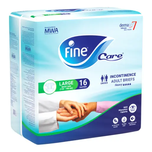 Fine Care, Adult Diaper Large Size - 16 Pcs