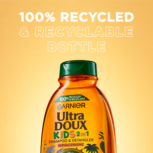 Garnier Kids, Ultra Doux 2*1 Shampoo & Detangler Apricot - 400 Ml - 4 Garnier Kids, Ultra Doux 2*1 Shampoo & Detangler Apricot - 400 Ml - 4