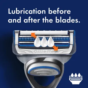 Gillette, Skingaurd Sensitive Blades For Men - 8 Pcs - 5 Gillette, Skingaurd Sensitive Blades For Men - 8 Pcs - 5