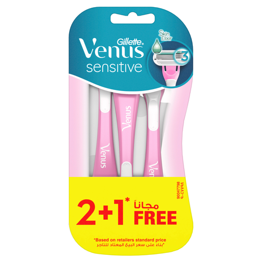 Gillette Venus, Razors Sensitive 2+1 Free - 1 Kit