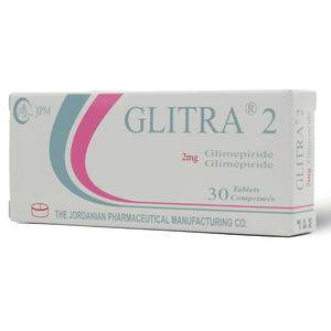Glitra 2 Mg, Reduce Blood Glucose Level - 30 Tablets - 4 Glitra 2 Mg, Reduce Blood Glucose Level - 30 Tablets - 4