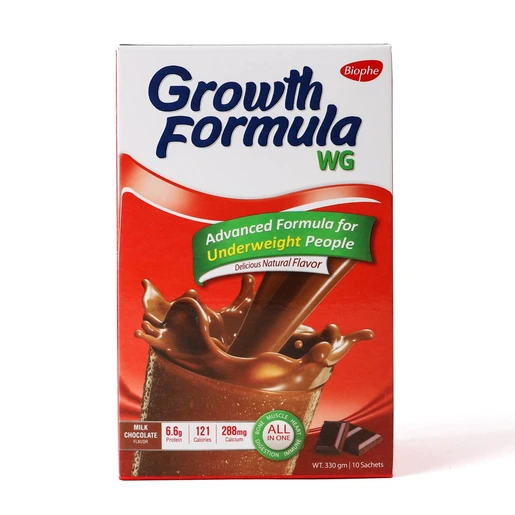 Growth Formula, WG For Underweight Chocolate Flavour - 10 Sachets