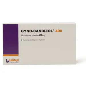 Gyno-Candizol 400 Mg, For Fungal Infection - 3 Vaginal Pessary - 2 Gyno-Candizol 400 Mg, For Fungal Infection - 3 Vaginal Pessary - 2