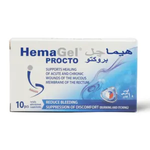 Hemagel Procto, For Hemorrhoids & Fissures - 10 Suppositories Hemagel Procto, For Hemorrhoids & Fissures - 10 Suppositories