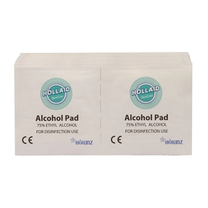 Hollaid, Alcohol Swab - 100 Pcs - 2 Hollaid, Alcohol Swab - 100 Pcs - 2