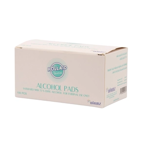 Hollaid, Alcohol Swab - 100 Pcs - 3 Hollaid, Alcohol Swab - 100 Pcs - 3